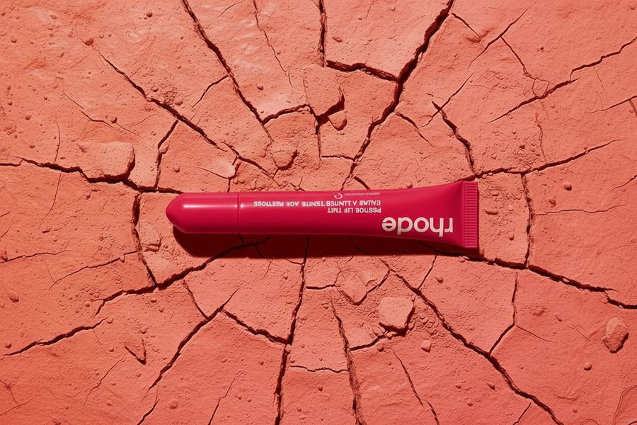 Rhode Peptide Lip Tint – Red Pink Tube Coral Background